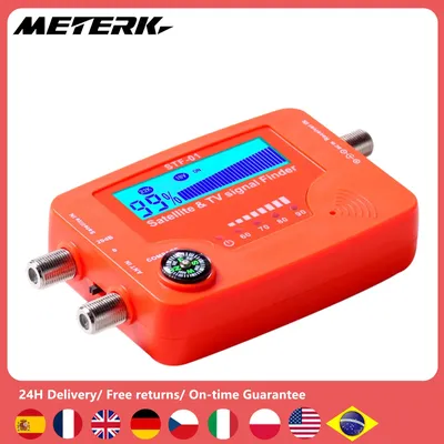 2-in-1-Satelliten- und TV-Signalfinder, LCD-Digital-Satellitenfinder, tragbares Antennen-Signalstärkemessgerät, Signalmessgerät