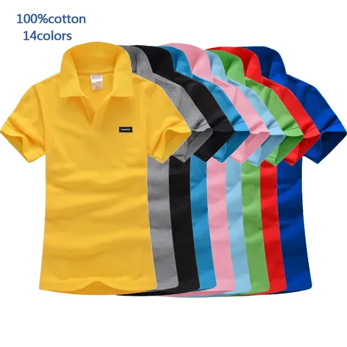 Gute qualität 2020 Sommer Damen Kurzarm Polos Shirts Casual Frauen Tees Baumwolle Polos Shirts Mode