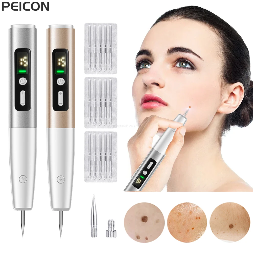 Plasma-Stift, Entfernung von Maulwurfswarzen, dunklen Flecken, schwarzer Punkt, Nevus, Sommersprossen, flacher Makel, Pickel-Entferner für Gesicht, Körper, Hautflecken-Entferner Image