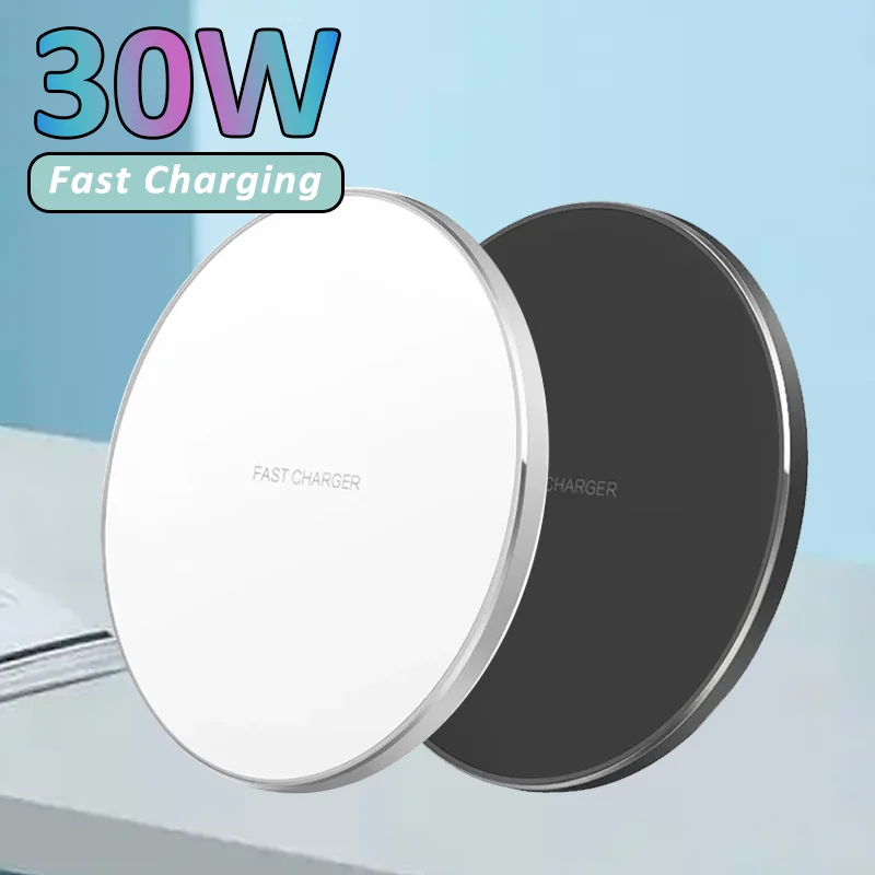 100 W kabelloses Ladegerät USB C Pad Schnellladung QC 3.0 für iPhone 16 15 14 13 12 11 XR 8 Samsung S24 S23 S22 Schnellladestation Image