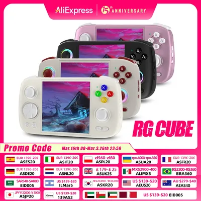 ANBERNIC RG Cube Retro Handheld-Spielekonsole 64 Bit Android 13 Unisoc T820 3,95 Zoll IPS-Bildschirm Image