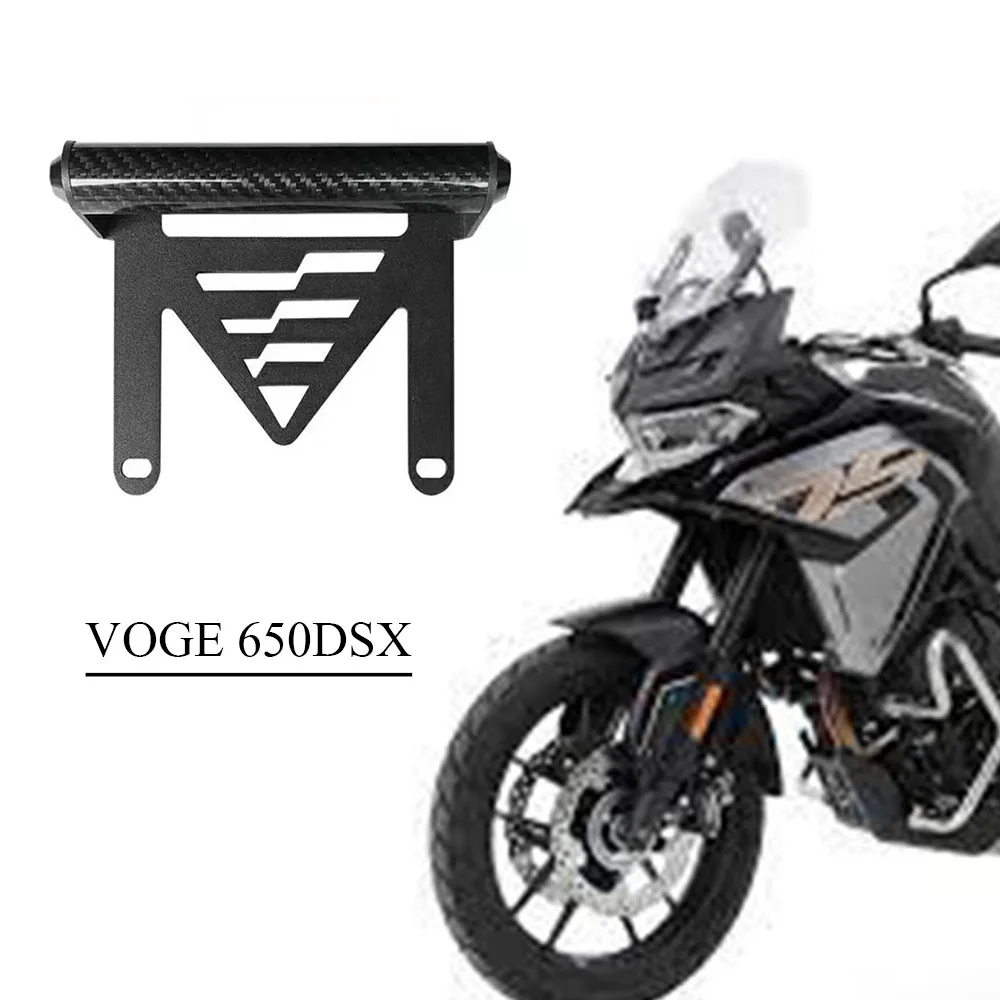 Neue Fit VOGE 650DSX Navigation Halterung USB Carbon Fiber Handy Halter Für VOGE 650DSX 650 DSX DSX650 Image
