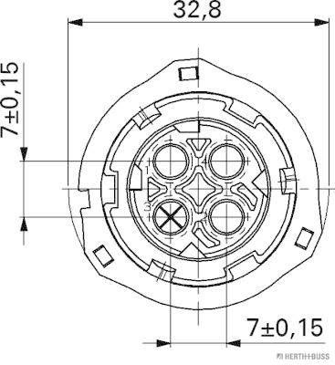 HERTH+BUSS ELPARTS Steckgehäuse 50290951 3-polig Image