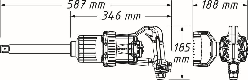 HAZET Schlagschrauber (Druckluft) 9014P-1 Image