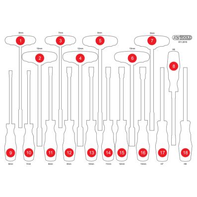 KS TOOLS Schaumstoffeinlage, Sortimentskasten 811.2018-97 Image