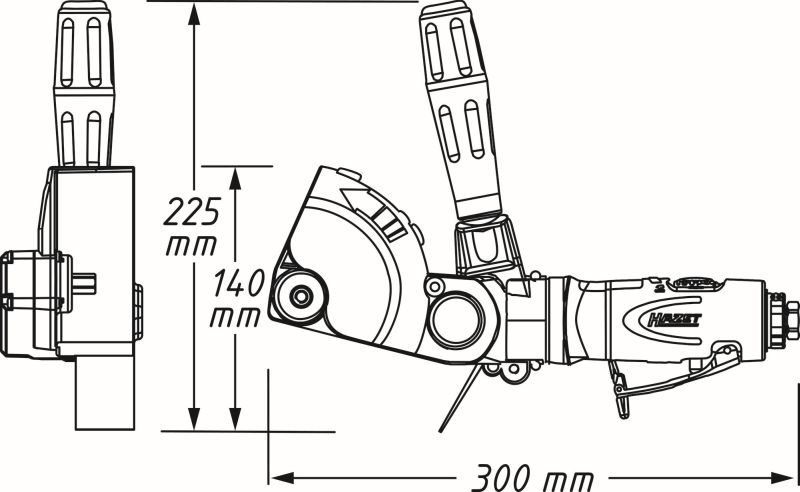 HAZET Multi-Schleifer (Druckluft) 9033N-6 Image