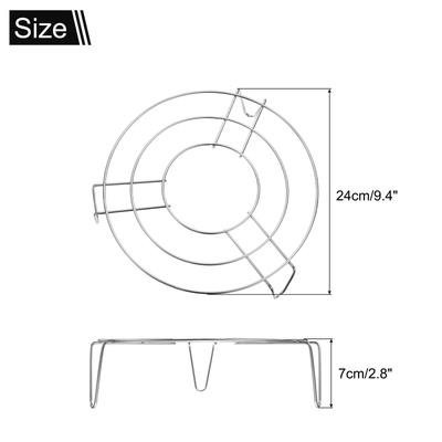 Round Cooking Rack Stainless Steel for Cooking 1pcs - Silver