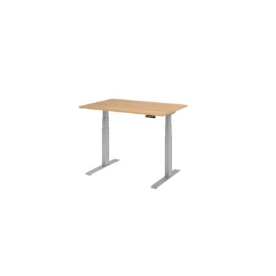 Hammerbacher-Sitz-Steh-Schreibtisch el.120x80cm Eiche-VXDKB12/E/S