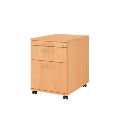 Hammerbacher-Rollcontainer 58cm,1Schub,1HR,Schl.BS Buche-VAC20/6/6/BS Image