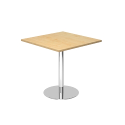 Hammerbacher-Besprechungstisch 80x80cm Ahorn/Chrom-VSTF88/3/C Image