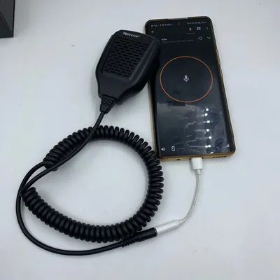 3.5mm Jack Plug PTT Handheld and Shoulder Speaker Microphone for Zello Radio