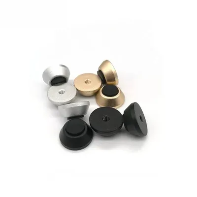 8PCS Aluminum CNC HIFI Audio Speaker Spikes Aluminum alloy Chassis Case Foot Pad Anti-shock Shock