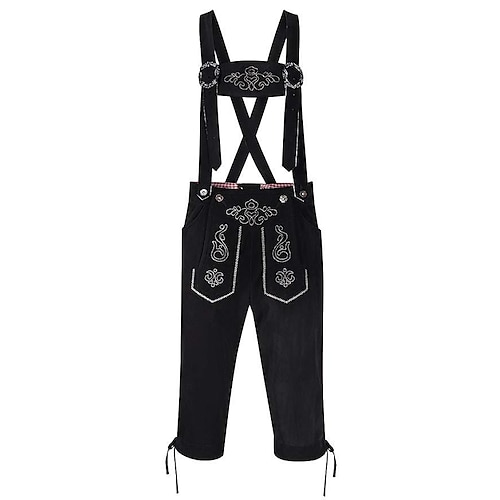 Oktoberfest Lederhosen Bayerisch Deutsch München Wiesn Herren Stoff im traditionellen Stil Shorts Image