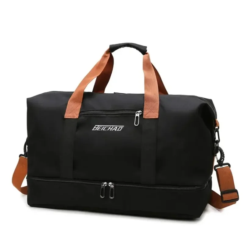 Sacs de voyage à la mode pour femmes, sac de sport de grande capacité pour hommes, sacoche étanche sèche et humide, livraison directe