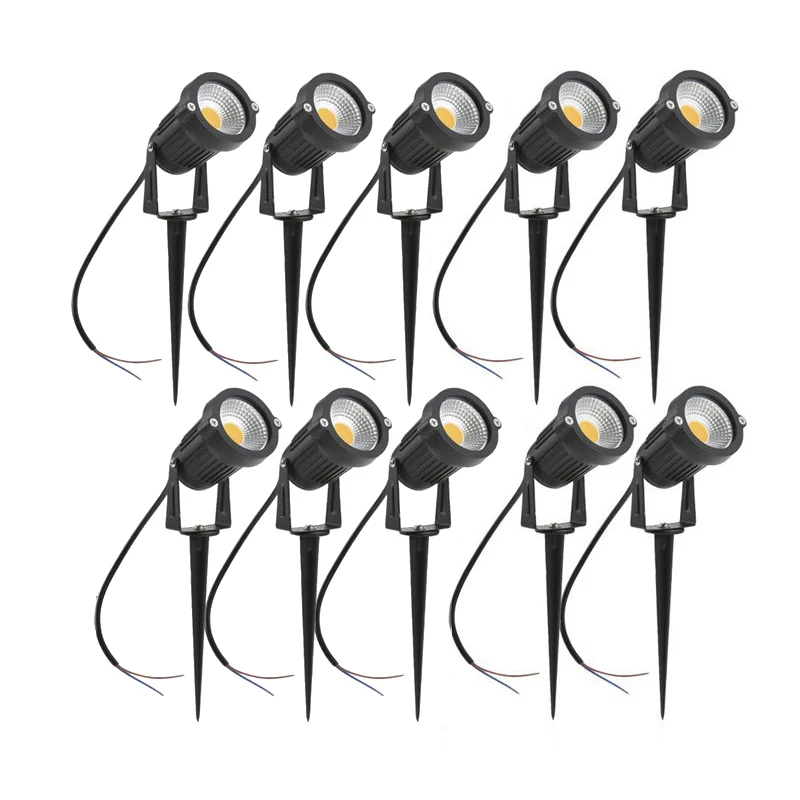 Éclairage de jardin LED 5W 10W 15W lampe de pelouse extérieure étanche terrasse décoration de jardin projecteurs de chemin AC220V 110V DC12V24V