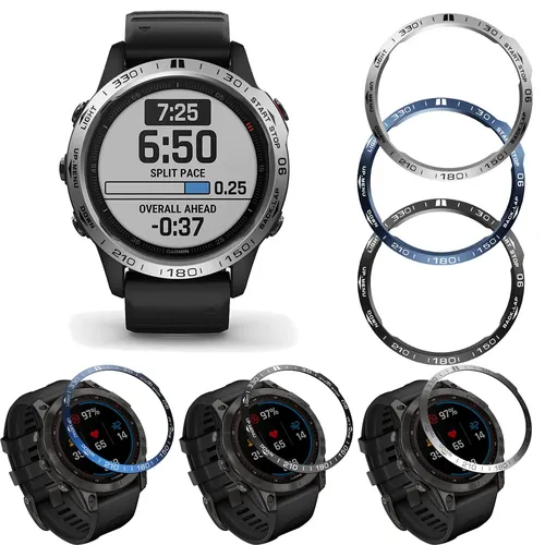 Couvercle de pare-chocs de montre en acier inoxydable, pour Garmin Fenix 7 7X 7S Epix Pro 42/47/51mm, anneau de lunette, couvercle métallique anti-rayures, protection