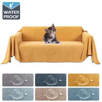 Waterproof Sofa Towel Solid Colour High Quality Sofa Cover Multifunctional Dustproof Durable Sofa Towel For Living Room Decor