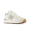 Sneaker NEW BALANCE "WL574", Gr. 37, weiß (sanftes weiß), Leder, Textil, sportlich, Schuhe
