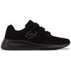 Sneaker LOTTO, Gr. 49, schwarz (schwarz, dunkelgrau), Synthetik, Kunstfaser, clean, sportlich, Schuhe, - mit drei praktischen Klettverschlüssen