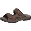 Pantolette WALDLÄUFER "Harald", Herren, Gr. 9 (43), braun (dunkelbraun), Nubukleder, klassisch, Schuhe, Sommerschuh, Schlappen, Klettschuh, in Weite H (= sehr weit)