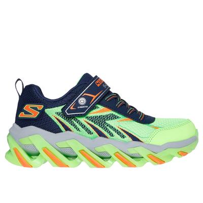 Skechers Boy's S-Lights: Mega-Surge 2.0 Sneaker | Size 2.5 | Lime/Navy | Textile/Synthetic