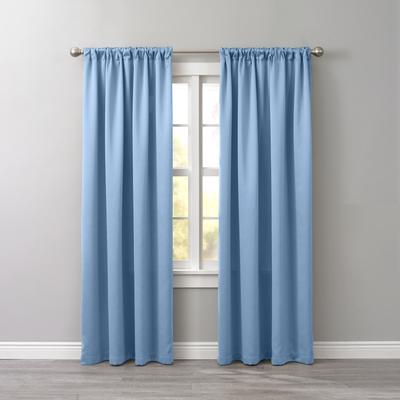 Wide Width BH Studio Room-Darkening Rod-Pocket Panel by BH Studio in Powder Blue (Size 54