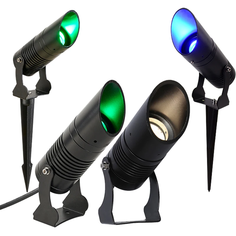 Dimmbare Wasserdichte LED-Gartenleuchte 12V 110V220V Landschafts-Spotlicht IP65 Außen-LED-Licht 5W 7W 10W 12W Gartenlampe
