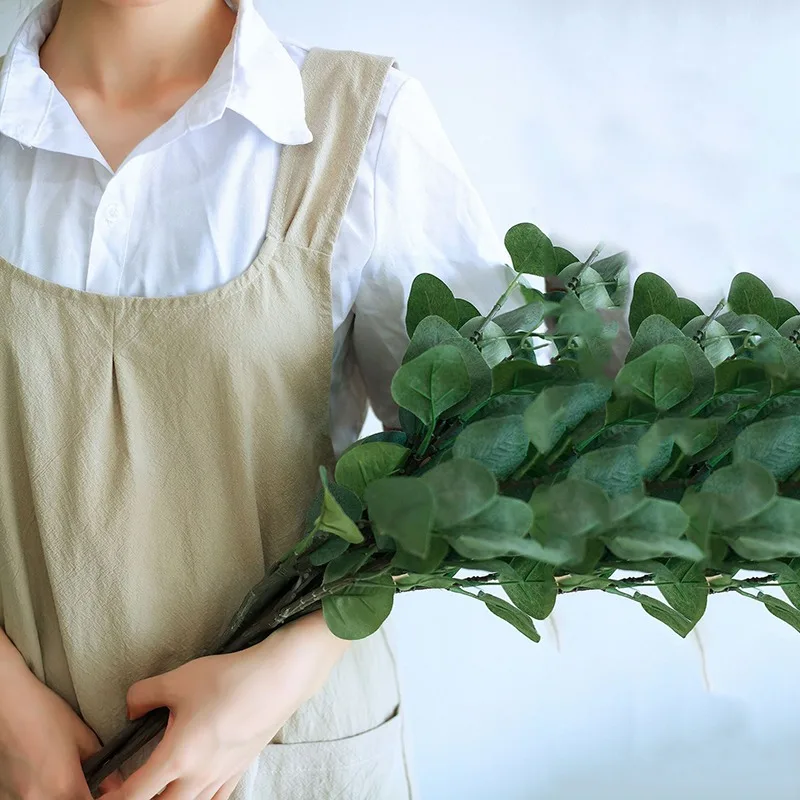 Frauen Baumwolle Leinen Kreuz Zurück Schürze Japanische Hausarbeit Backen Wrap koreanische Floristen Kleid Einfarbig Garten Küche Schürze Image