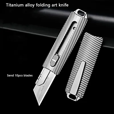 Titan legierung Universal messer sk5 Klinge edc Outdoor-Überlebens werkzeug scharfer Cutter Push-Pull-Messer austauschbare Klinge Express Box Messer