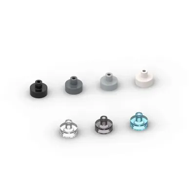 MOC 10PCS 20482 Reifen Runde 1x1 Bausteine Mit Bar Und Pin Griff Bricks Pädagogisches Partikel Spielzeug kinder Geburtstag Geschenke Image