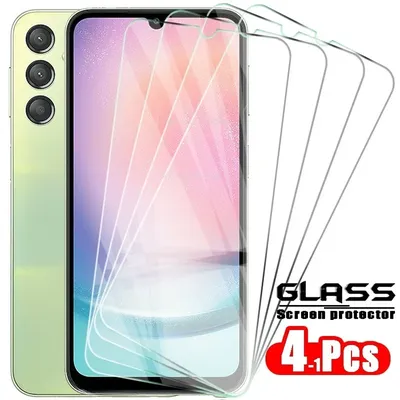 4 Stück Schutz glas für Samsung Galaxy A24 4g Displays chutz folie A54 A34 A14 A04 M54 M34 M14 M04 A M 13 23 33 53 73 5G