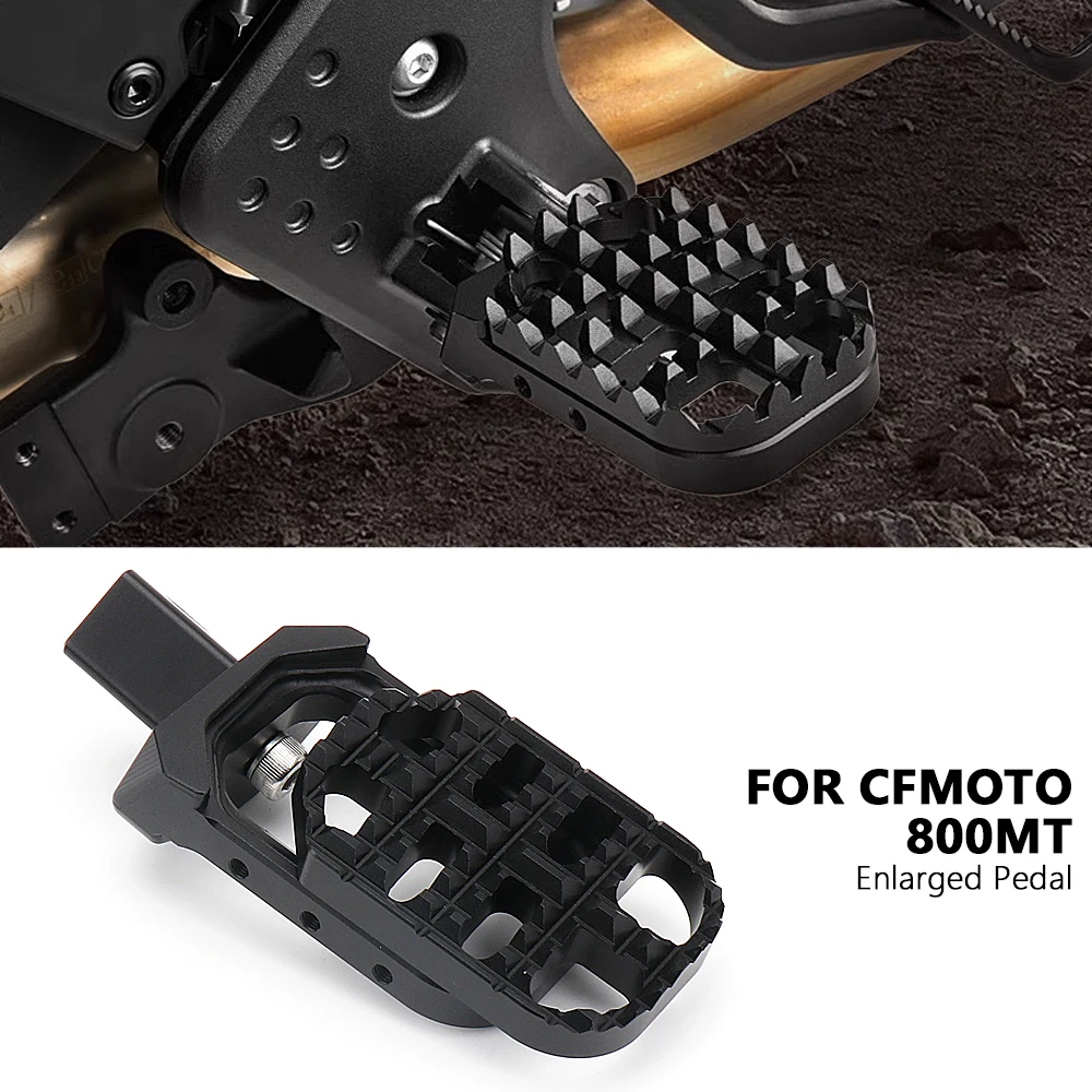 Motorrad Zubehör CNC Vorne Fußstütze Einstellbare Verlängern Fußrasten Fußstütze Für CFMOTO 800MT CF800MT 900MT Erkunden Image
