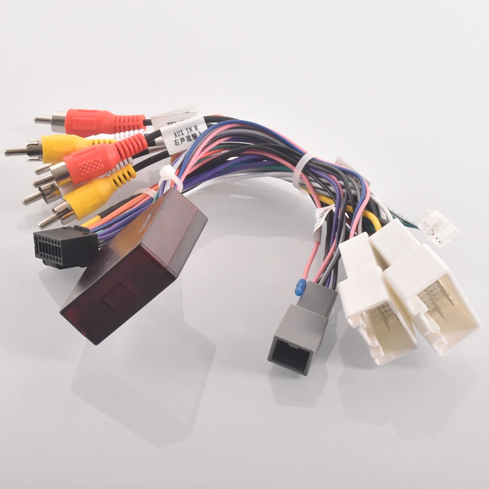 Autoradio Stereo Kabelbaum Kabel adapter Android 16pin für Mitsubishi Pyjero (14-20), Outlander (14-20), Image