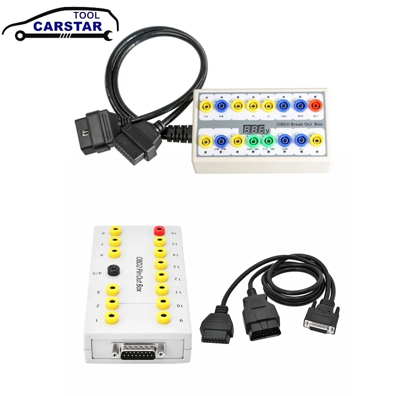 Profession elle obdii obd2 breakout box auto auto diagnose werkzeug auto protokoll detektor auto monitor obd2 schnitts telle Image