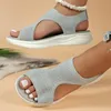 Mode plus Größe Damenschuhe Sommer neue Komfort Casual Sport Sandalen Damen Keils andalen Damen
