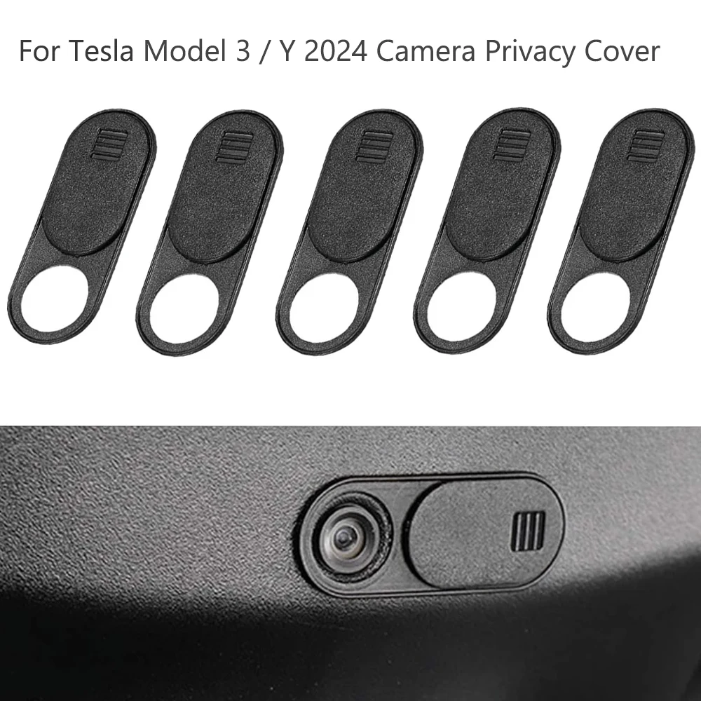 Auto Privatsphäre Schutz Kamera Abdeckung Für Tesla Modell 3Y Highland Zubehör Webcam Schiebeschalter Blocker Innen Aufkleber Trim Image
