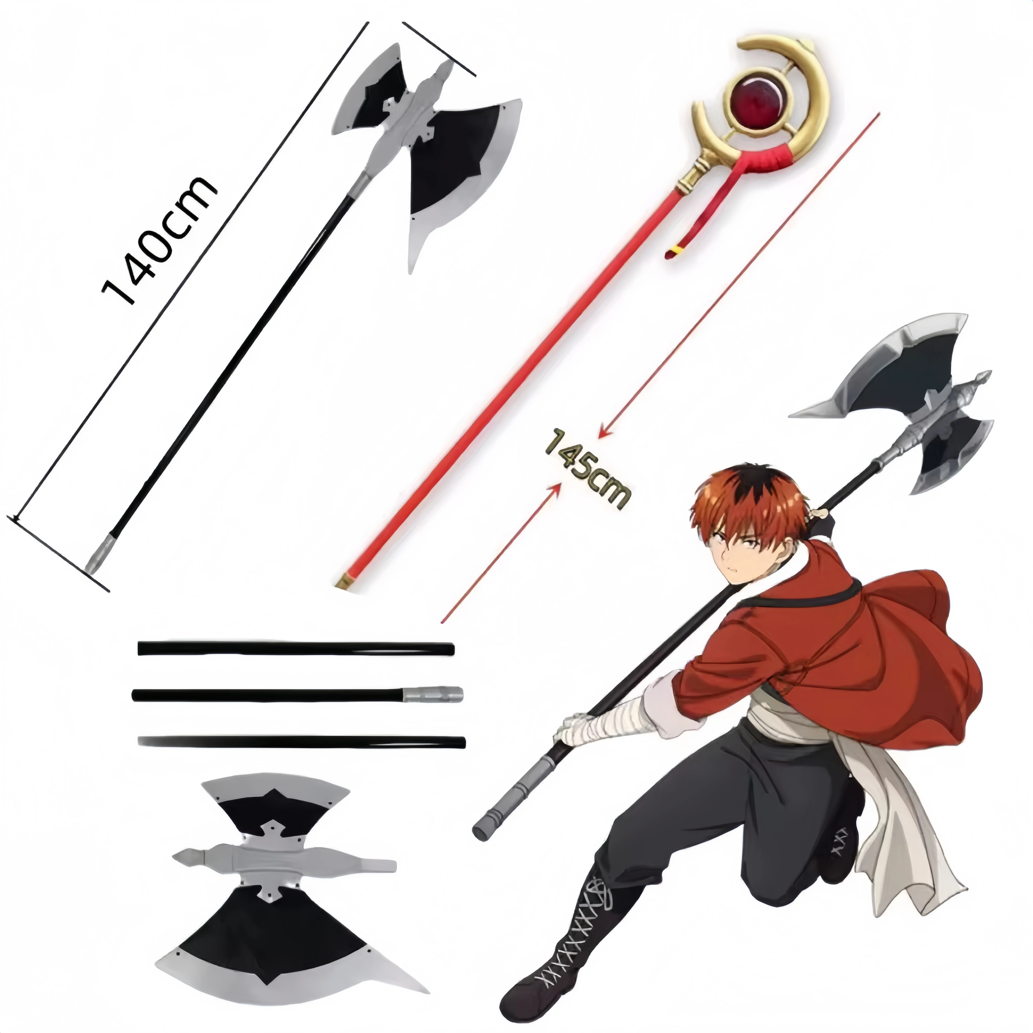 Stark AX Cosplay Frieren Magic Wand Beyond Journey's Frieren Anime Cosplay Prop