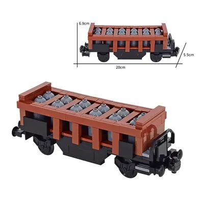 MOC City Technical Idea Train Base Railway Sulfuric Acid Tanker Car Vehicle Carriage Building Blocks