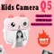 Q5 Kids Camera stampa istantanea foto bambini Mini stampante senza inchiostro fotocamera digitale