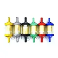 6mm/8mm CNC In Lega di Alluminio di Vetro Moto Gas Carburante Benzina Filtro Olio Accessori Moto per ATV Dirt Pit Bike Motocross
