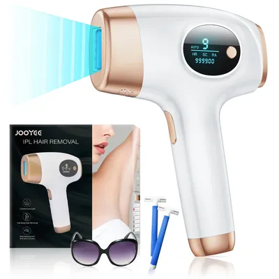 Laser Hair Removal Device 999900 Flashes 3in1 IPL Pulsed Light Epilator Painless Hair Remover Men Women Home Whole Body Use