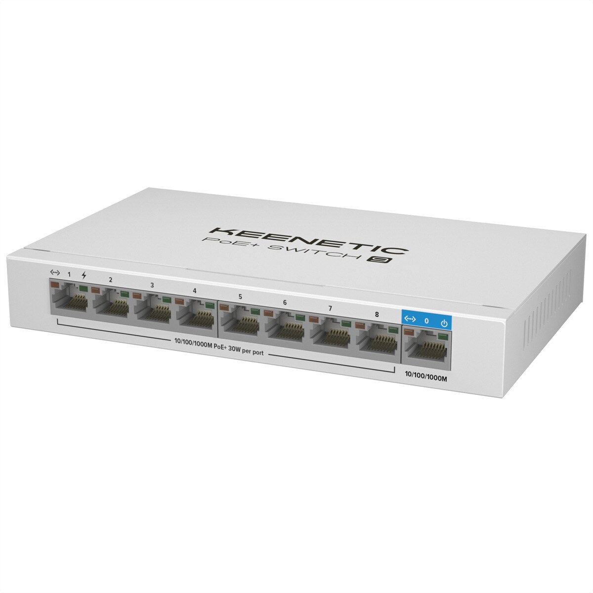 Keenetic POE+ Switch 9 KN-4710-01-EU PoE+ Switch 8 Port + 1 Uplink Image