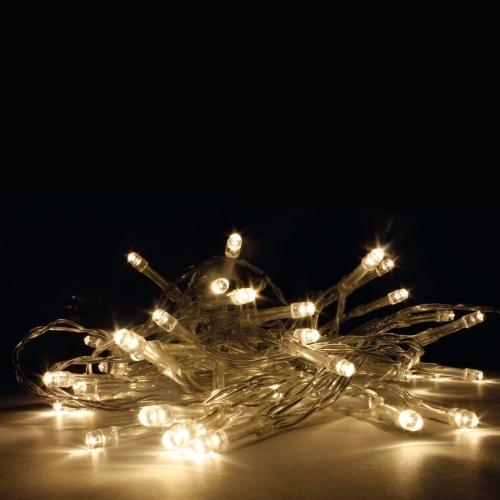 Lex 50er Lichterkette LED Batteriebtrieben Dekolicht Weihnachtslichterkette warmweiß : 50 LED 5,2 Meter Image