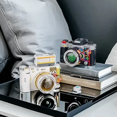 Retro Camera Series Children's Puzzle Assembly Microparticle Building Blocks