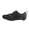 Rennradschuhe TIEBAO Weiß Schwarz Professionelle Triathlon Fahrrad Sneakers Atmungsaktive Fahrrad Racing Selbstsichernde Schuhe