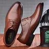 Große Größe 38-48 Männer Leder Schuhe Business Kleid Schuhe Alle-Spiel Casual Schock-Absorbieren Schuhe Tragen-beständig Schuhe