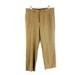 J. Crew Pants | J. Crew Classic Fit Wool Flat Front Mid Rise Tan Brown Check Dress Pants 34/30 | Color: Brown/Tan | Size: 34