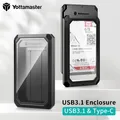 Yottamaster custodia HDD da 2.5 pollici SATA3.0 a USB 3.1 supporto da 5Gbps 7-9.5mm 2.5 "SATA HDD/SSD capacità 4TB per Windows Mac Linux Xbox
