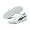 Sneaker PUMA "SMASH V2 L", Gr. 47, schwarz-weiß (puma weiß, puma schwarz), Leder, Synthetik, sportlich, Schuhe