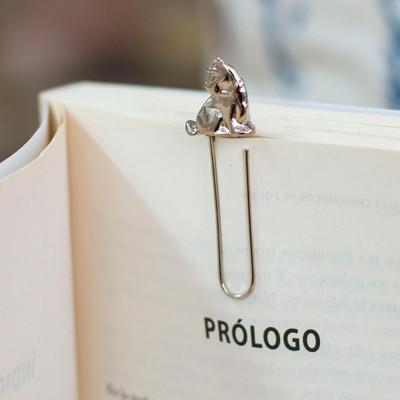 Loyal Shine,'High-Polished Dog-Shaped Zamac Metal Clip Bookmark'